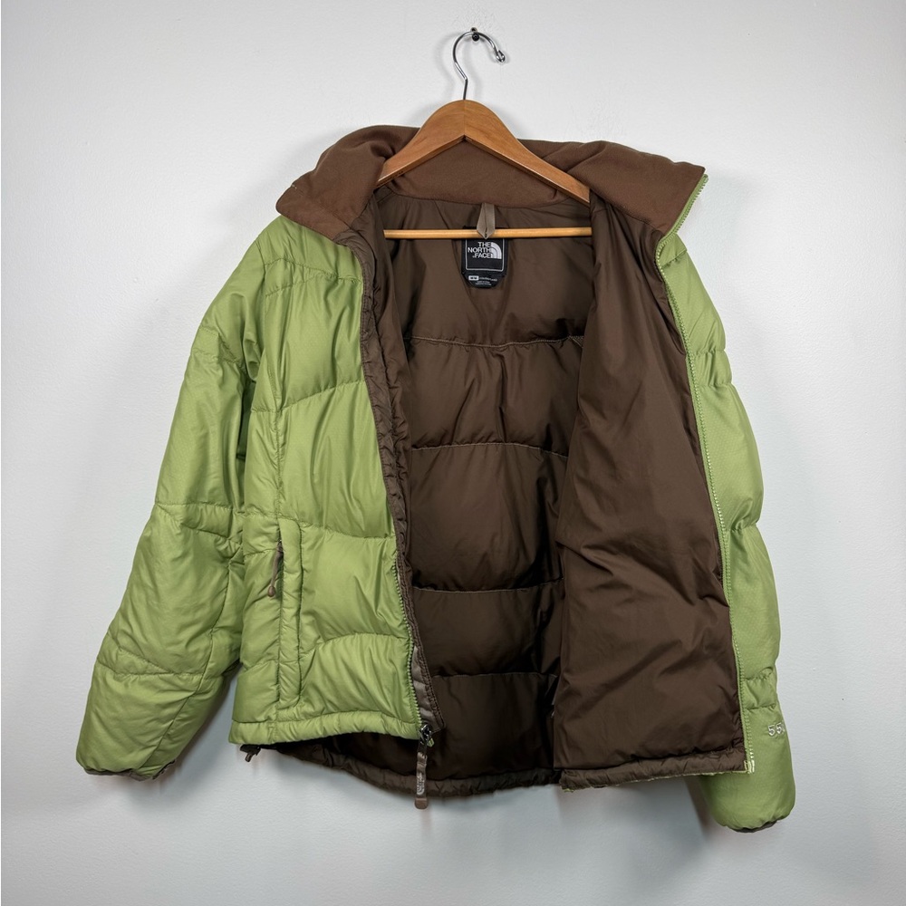 Vintage The North Face Green 700-Down Style Puffer - Women's Medium Y2K Gorpcore - Picture 3 of 8